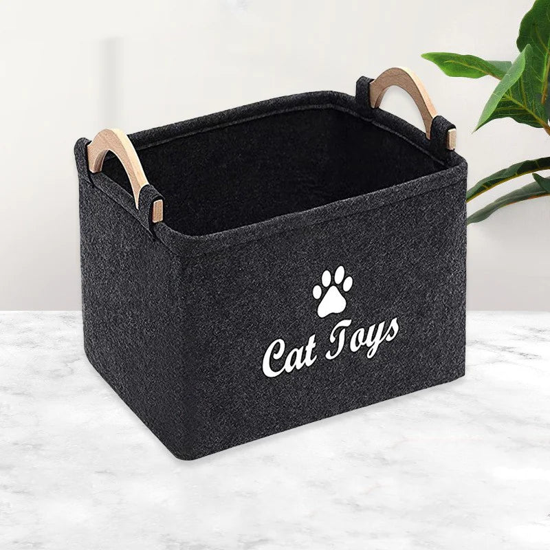 Felt Pet Gear Organizer Basket