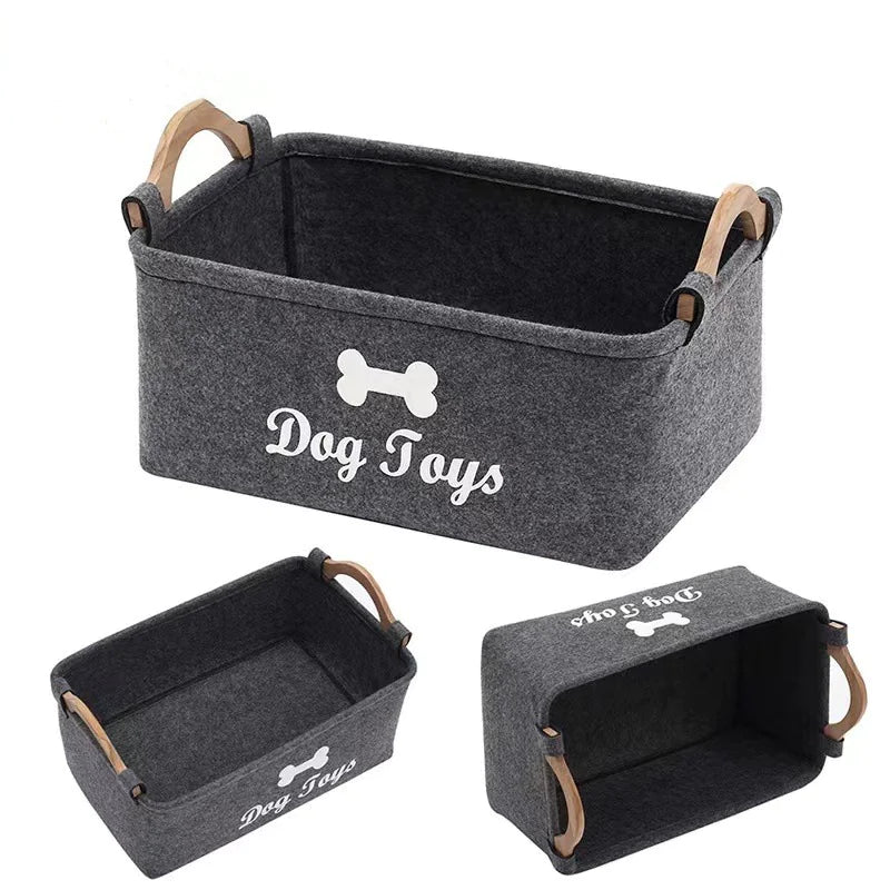 Felt Pet Gear Organizer Basket