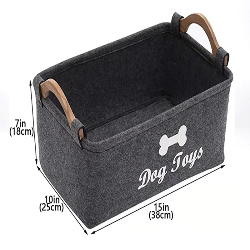 Felt Pet Gear Organizer Basket