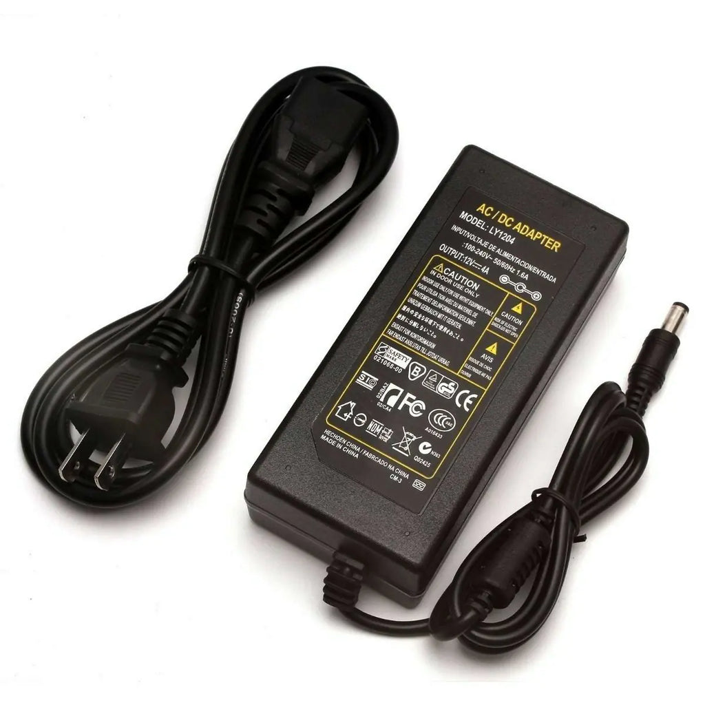 12V AC to DC Adapter for 5050 LED Strip Lights